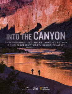 into the canyon
