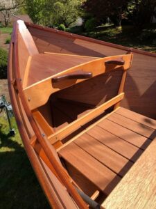 wooden drift boat