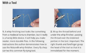 whip finish tool